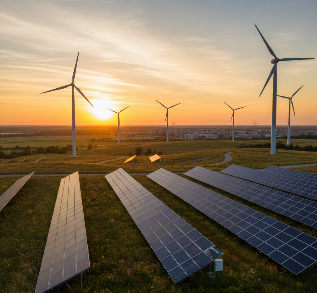 Sistem hybrid surya dan angin